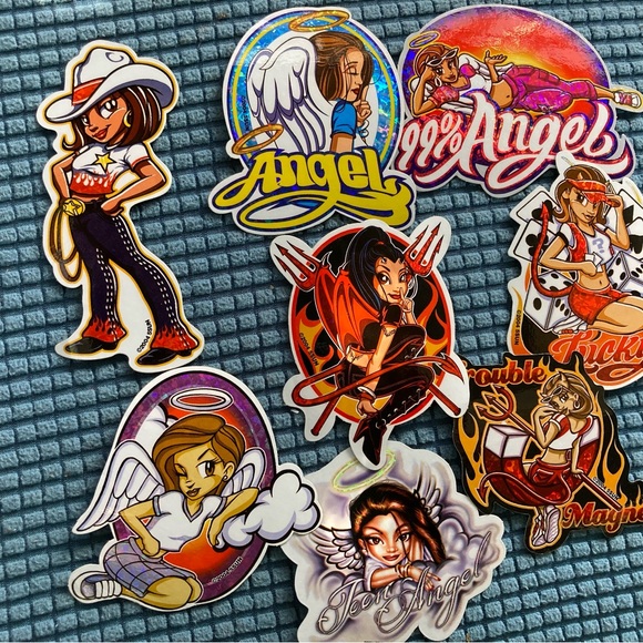 HUGE VINTAGE LOT STICKERS - Picture 7 of 16